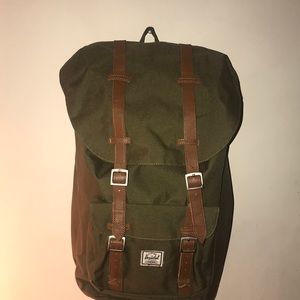 Herschel Navy Green Big America bookbag